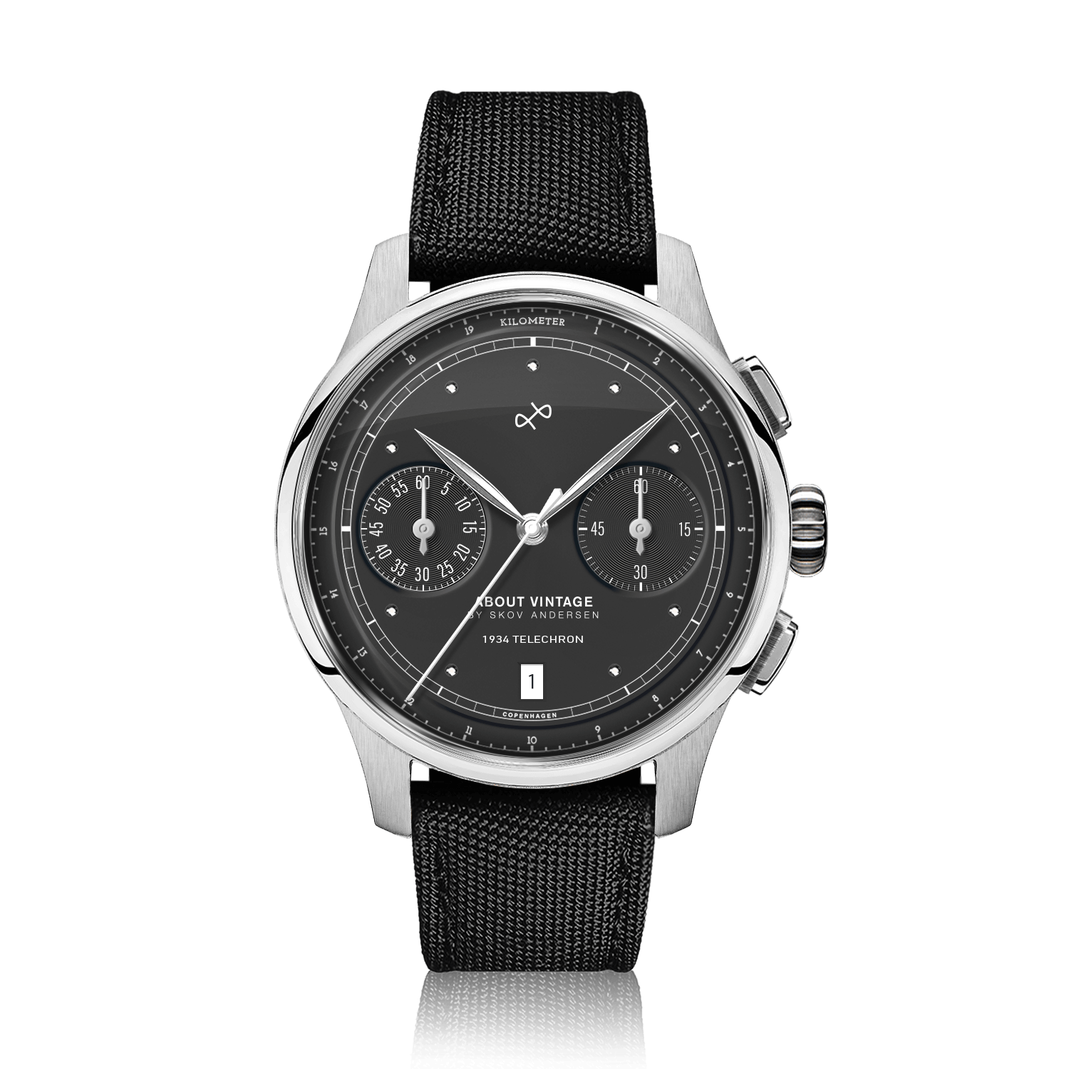 1934 Telechron, Steel / Black