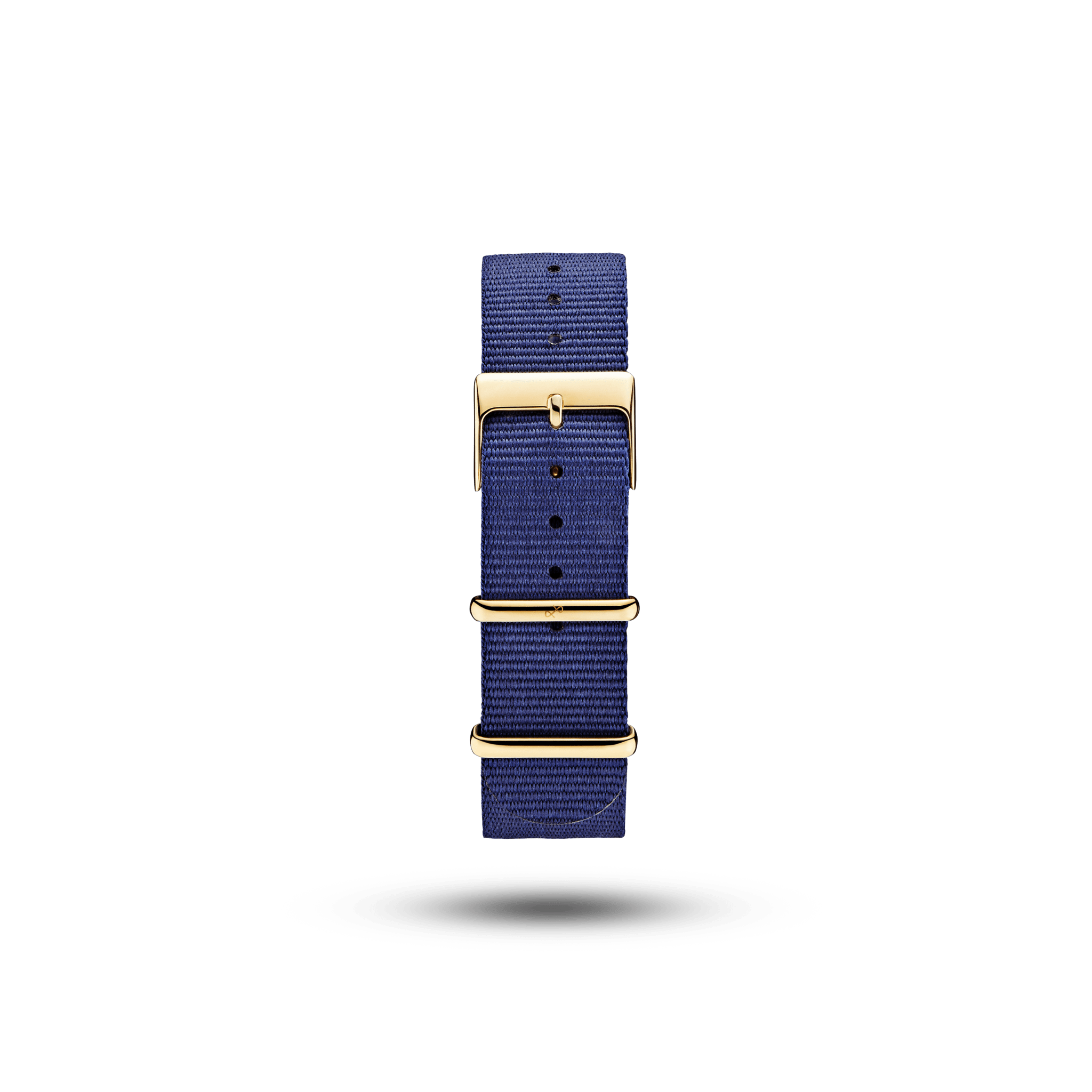 Nato - Dark Blue durable nylon strap with stainless steel pin buckle by AV86, designed for quick release and easy change