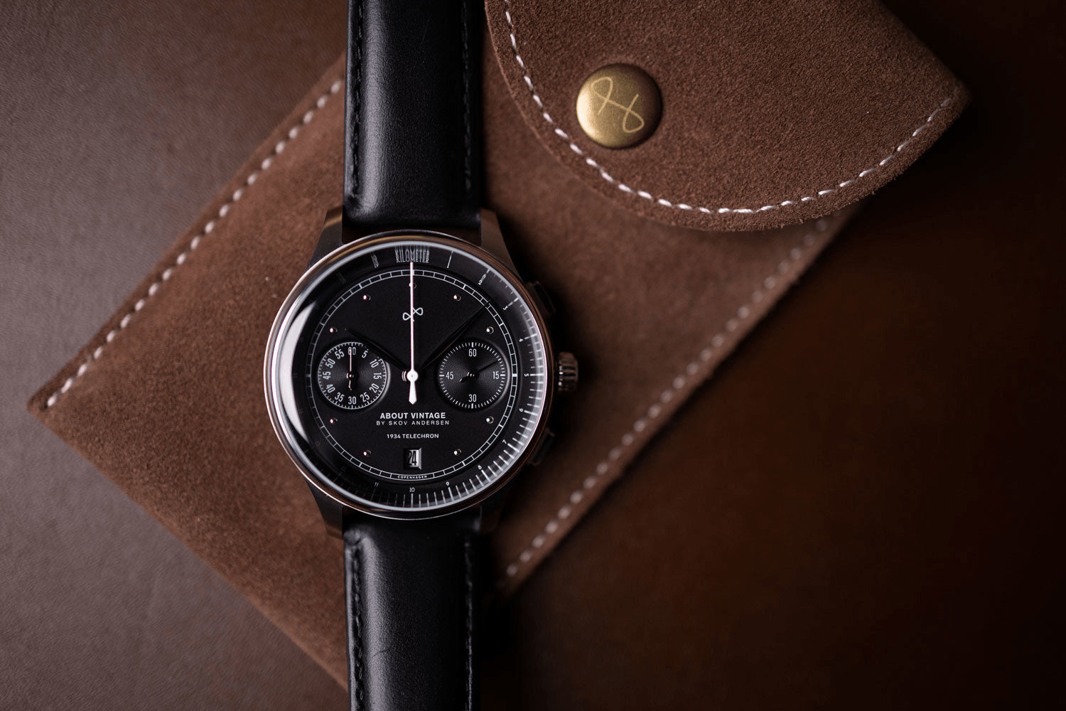 1934 Telechron, Steel / Black
