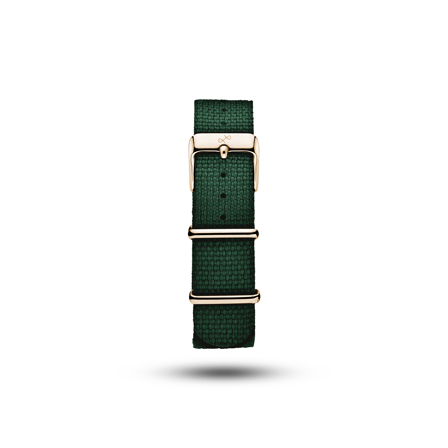 Nato - Green Honeycomb strap by AV86 crafted from 100% recycled plastic with quick release spring bar and gold buckle hardware