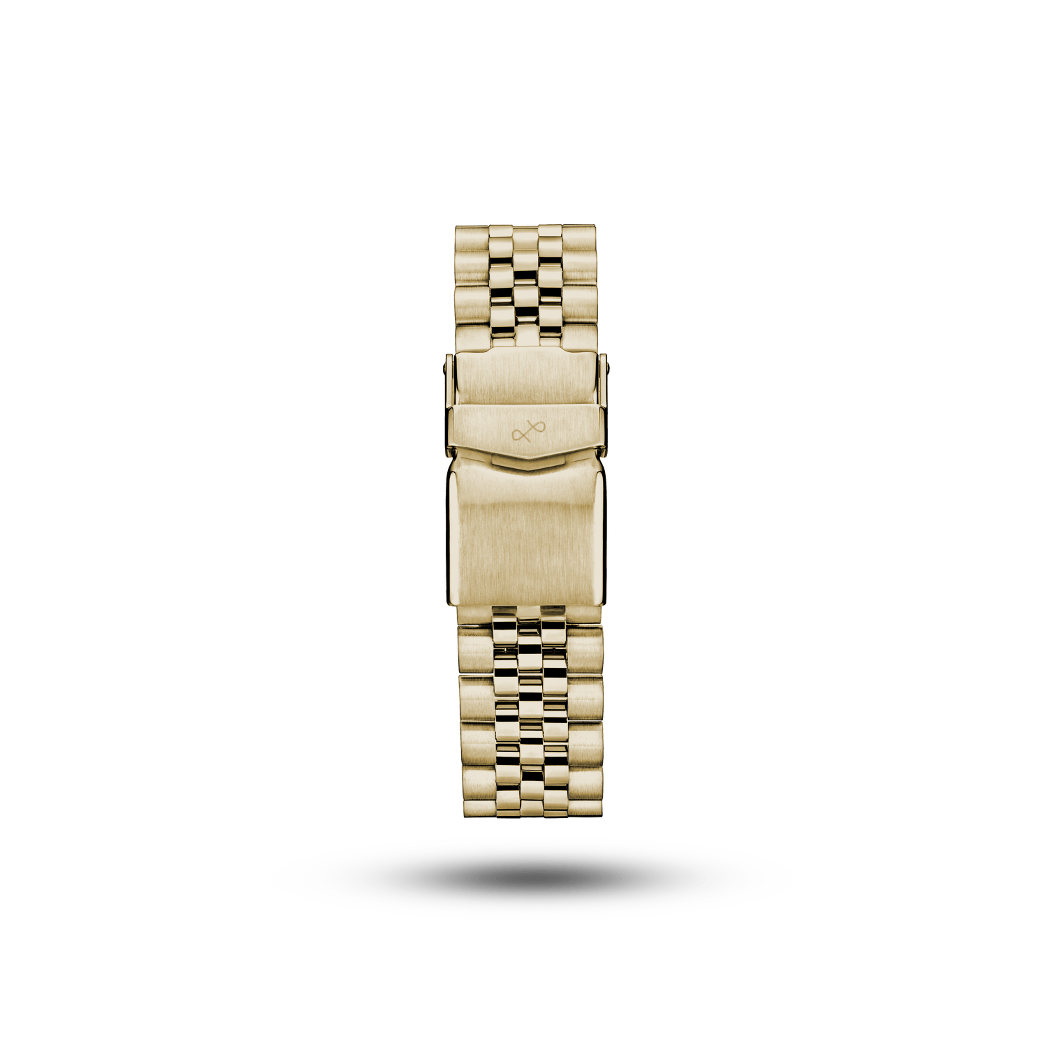 5-Link, Gold by AV86 luxury stainless steel bracelet with polished and brushed links, clasp embossed with AV86 logo
