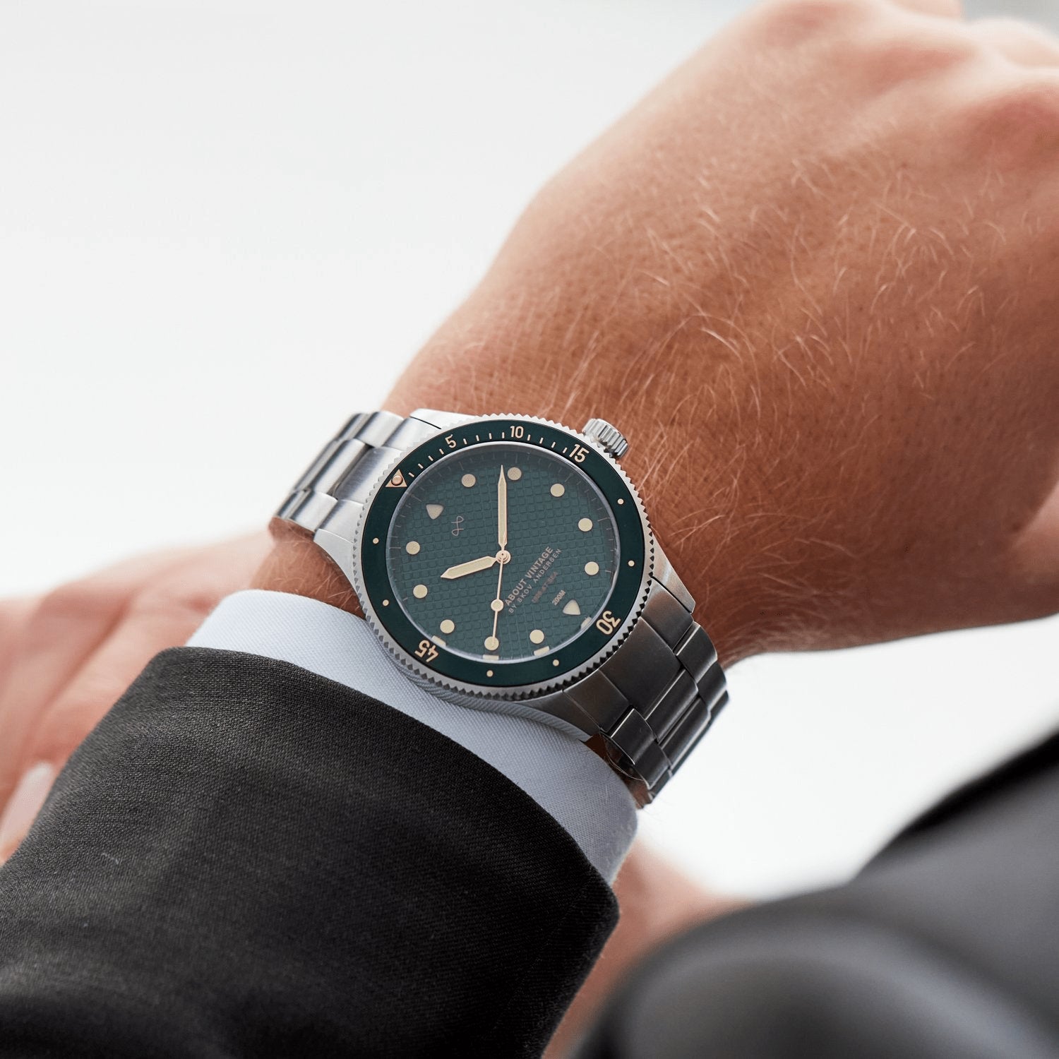 1926 At'sea, Green Turtle Vintage – 39 mm fra AV86: luksusdykkerur med vintage-inspireret urskive, Sapphire Crystal og metalarmbånd