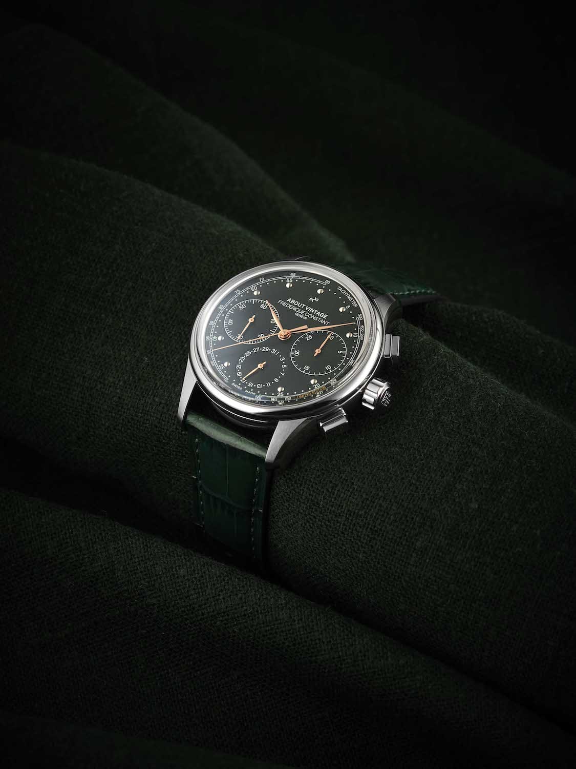 1988 Flyback, Chronograph - Limited Edition by AV86 vintage-inspired chronograph with sapphire crystal and leather strap