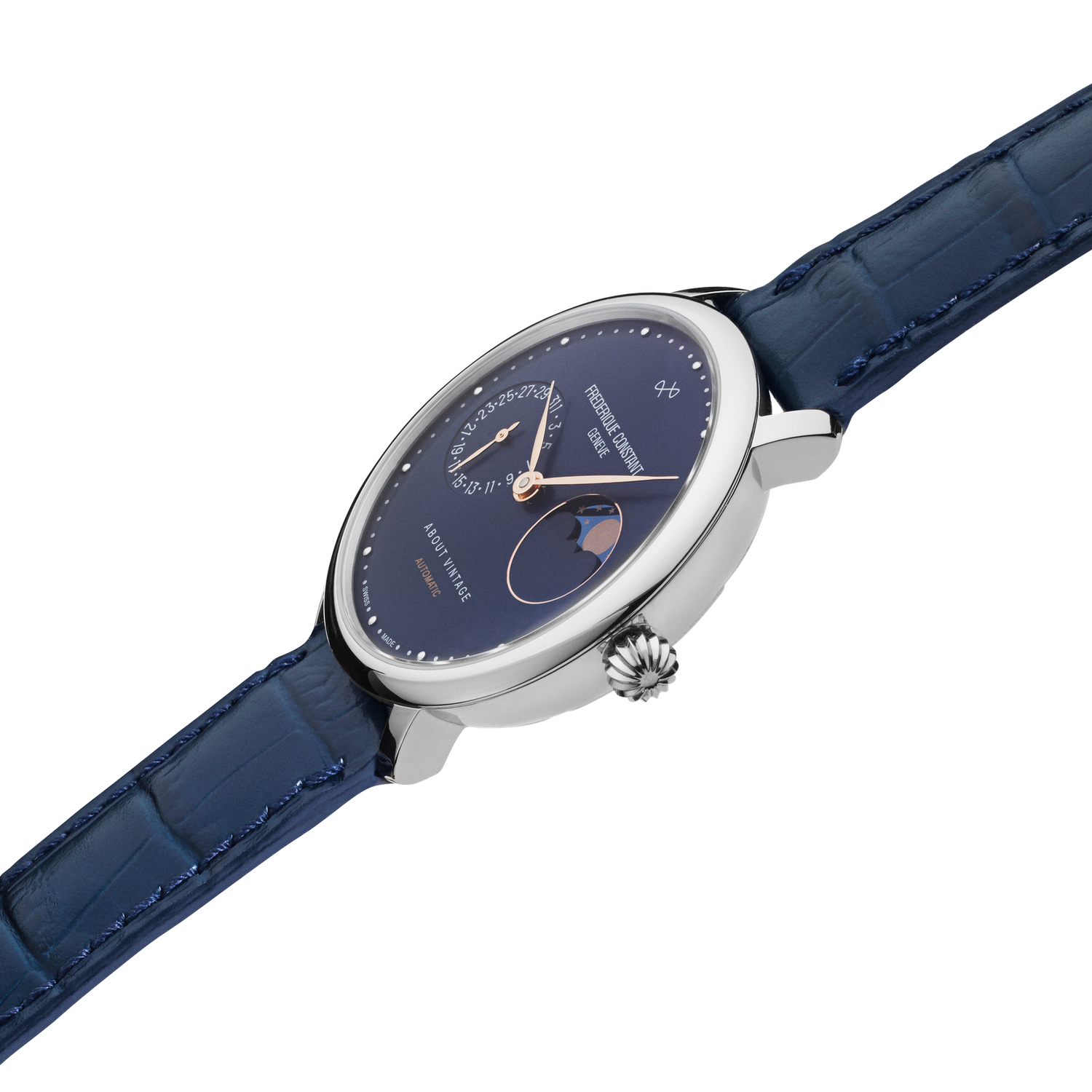 1988 Moonphase, Limited Edition by AV86 automatic moonphase watch with sapphire crystal, vintage-inspired dial, and leather strap