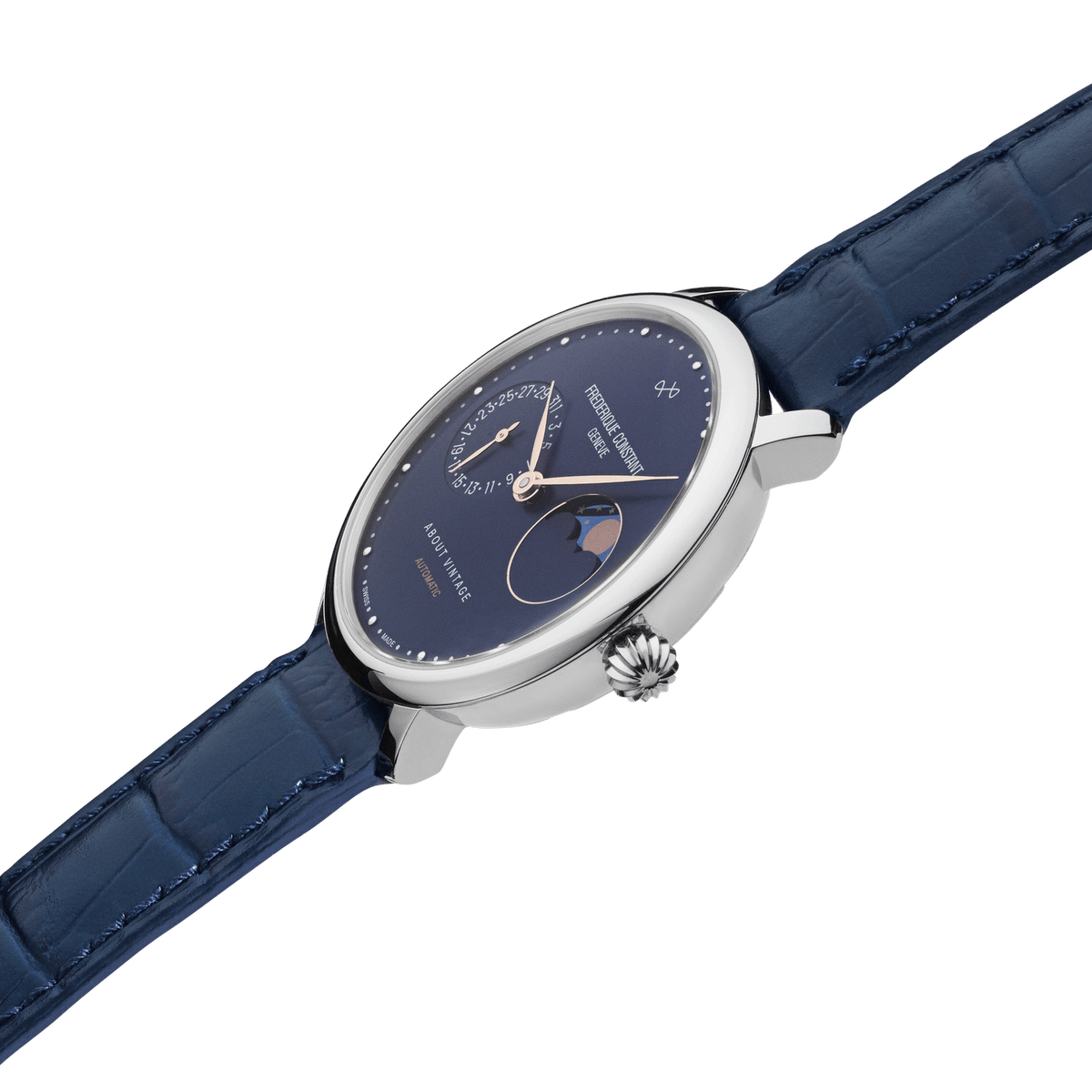 1988 Moonphase, Limited Edition by AV86 automatic moonphase watch with sapphire crystal, vintage-inspired dial, and leather strap