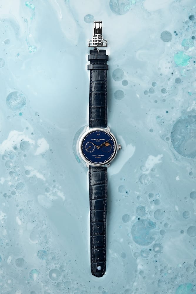 1988 Moonphase, Limited Edition by AV86 luxury automatic moonphase watch with sapphire crystal and leather strap
