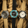 1956 Marine by AV86 vintage-inspired diver with acrylic bezel, luminous markers, and fabric strap in a nautical setting