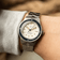 1956 Marine by AV86 vintage-inspired diver watch with acrylic bezel, luminous markers, and brushed metal bracelet strap