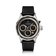 1564 Chronodate Automatic by AV86 vintage-inspired chronograph with sapphire crystal, automatic movement, and black leather strap