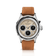 1564 Chronodate Automatic by AV86 vintage-inspired chronograph with sapphire crystal, multi-function dial, and brown leather strap