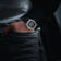 1564 Chronodate Automatic by AV86 with vintage chronograph dial, sapphire crystal, and black leather strap in casual attire setting