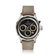 1564 Chronodate Automatic, Steel / Black watch by AV86 with black dial and beige fabric strap