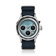 1564 Chronodate Automatic by AV86 with vintage-inspired dial, sapphire crystal, chronograph function, and textured fabric strap