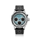 1564 Chronodate Automatic by AV86 vintage-inspired chronograph with sapphire crystal, automatic movement, and black perforated leather strap