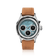 1564 Chronodate Automatic by AV86 vintage-inspired chronograph with sapphire crystal, automatic movement, and tan leather strap