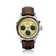 1564 Chronodate Automatic by AV86 vintage-inspired automatic chronograph with sapphire crystal, multi-function dial, and brown leather strap