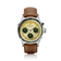 1564 Chronodate Automatic by AV86 luxury vintage-inspired chronograph with sapphire crystal, automatic movement, and brown leather strap