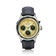 1564 Chronodate Automatic by AV86 vintage-inspired automatic watch with sapphire crystal, chronograph subdials, and black leather strap