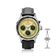 1564 Chronodate Automatic by AV86 vintage-inspired chronograph with sapphire crystal, subdials, and black leather strap
