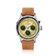 1564 Chronodate Automatic by AV86 vintage-inspired chronograph with sapphire crystal, automatic movement, and tan leather strap