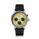 1564 Chronodate Automatic by AV86 vintage-inspired chronograph with sapphire crystal, date function, and black leather strap