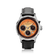 1564 Chronodate Automatic by AV86 vintage-inspired chronograph with sapphire crystal, chronodate dial, and black leather strap