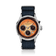 1564 Chronodate Automatic by AV86 vintage-inspired chronograph with sapphire crystal, textured fabric strap, and multi-function dial