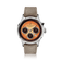 1564 Chronodate Automatic by AV86 vintage-inspired chronograph with sapphire crystal, subdials, and textured fabric strap