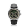 1564 Chronodate Automatic by AV86 vintage-inspired chronograph with sapphire crystal, automatic movement, subdials, and black leather strap
