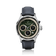 1564 Chronodate Automatic by AV86 vintage-inspired chronograph with sapphire crystal, automatic movement, and black leather strap