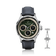 1564 Chronodate Automatic by AV86 vintage-inspired chronograph with sapphire crystal, multifunction dial, and black leather strap