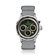 1564 Chronodate Automatic by AV86 vintage-inspired chronograph with sapphire crystal, automatic movement, and textured fabric strap