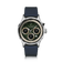 1564 Chronodate Automatic by AV86 vintage-inspired chronograph with sapphire crystal, textured dial, and dark leather strap