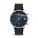 1815 Chronograph Blue Turtle by AV86 vintage-inspired chronograph with sapphire crystal, textured black rubber strap, and steel case