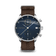 1815 Chronograph by AV86 luxury timepiece with vintage-inspired dial, sapphire crystal, chronograph function, and textured brown fabric strap