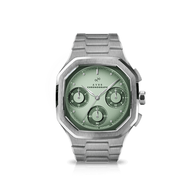 1904 Chronograph, Steel / Light & Dark Green