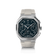 1904 Chronograph by AV86 with angular case, sapphire crystal, vintage-inspired dial, chronograph subdials, and textured rubber strap