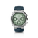 1904 Chronograph by AV86 with angular case, vintage-inspired dial, sapphire crystal, chronograph function, and textured rubber strap