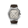 1904 Chronograph by AV86 with sapphire crystal, vintage-inspired angular case, chronograph dial, and brown textured rubber strap