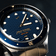 1926 At'sea Blue Turtle Vintage by AV86 vintage-inspired diver with sapphire crystal, 200m water resistance, and metal bracelet strap