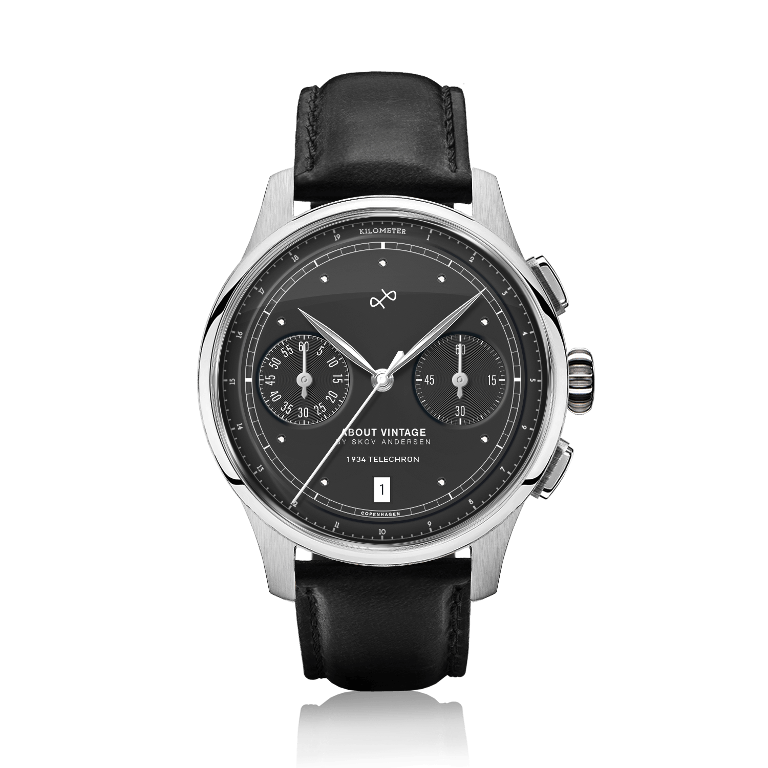 1934 Telechron, Steel / Black