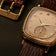 1954 Amalfi Mechanical by AV86 with polished cushion case, vintage dial, small seconds, sapphire crystal, and textured leather strap