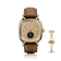 1954 Amalfi Mechanical by AV86 featuring a vintage-inspired cushion case, mechanical movement, classic numerals, and leather strap luxury timepiece