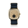 1954 Amalfi Mechanical by AV86, vintage-inspired mechanical watch with gold case, textured dial, small seconds subdial, and fabric strap
