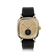 1954 Amalfi Mechanical by AV86, vintage-inspired mechanical watch with gold case, classic dial, and black textured leather strap