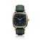1954 Amalfi Mechanical, Gold / Midnight Blue by AV86 luxury dress watch with polished gold case, mechanical small seconds, and leather strap