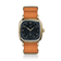 1954 Amalfi Mechanical by AV86 features a vintage-inspired mechanical watch with a curved square gold case and textured leather strap.
