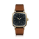 1954 Amalfi Mechanical, Gold / Midnight Blue by AV86 luxury dress watch with curved sapphire crystal, mechanical small seconds, and leather strap