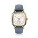 1954 Amalfi Mechanical by AV86 luxury dress watch with polished cushion case, vintage dial, small seconds, sapphire crystal, leather strap