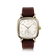 1954 Amalfi Mechanical by AV86 with polished cushion case, vintage-inspired dial, small seconds subdial, sapphire crystal, brown leather strap
